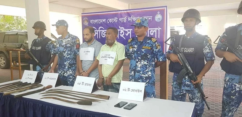 ভোলায় আগ্নেয়াস্ত্রসহ ইউপি চেয়ারম্যান ও ছেলে গ্রেপ্তার