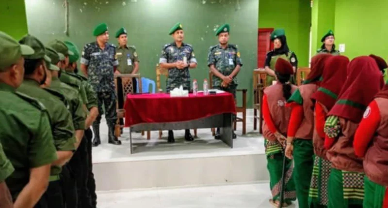 না.গঞ্জ সদরে শারদীয় দূর্গাপুজা উপলক্ষে আনসার ভিডিপি’র সভা
