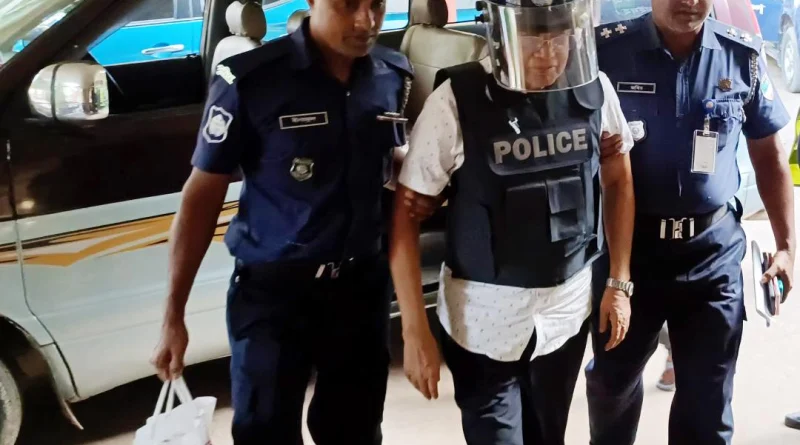 আটক সাবেক ভূমি মন্ত্রী নারায়ন চন্দ্র চন্দ্রকে জেল হাজতে প্রেরণ