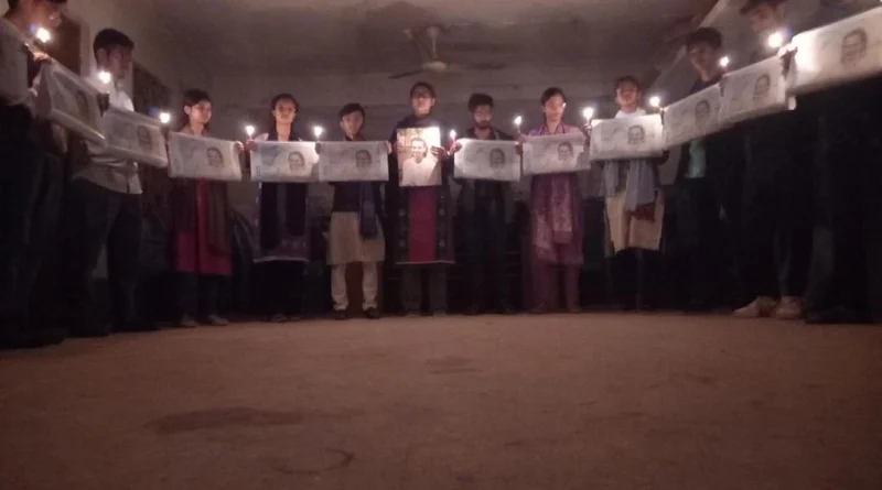 ২৫ জানুয়ারি ২০২৫ শহীদ শাকিলের জন্মবার্ষিকীতে মোমশিখা প্রজ্জ্বলন