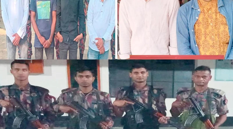 মহেশপুর সীমান্ত থেকে ৪৮ বোতল মদ ও ভারতে যাওয়ার সময় নারী- পুরুষ ও শিশুসহ ১৫ জন আটক