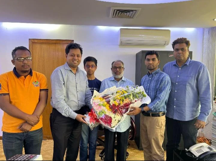 বি আই এফ এর সভাপতি বি এম ইউসুফ আলীকে এসজএ’র শুভেচ্ছা
