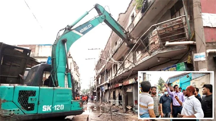 রূপগঞ্জে অবৈধভাবে গড়ে উঠা ৫০টি দোকান ও ৪টি ভবন উচ্ছেদ