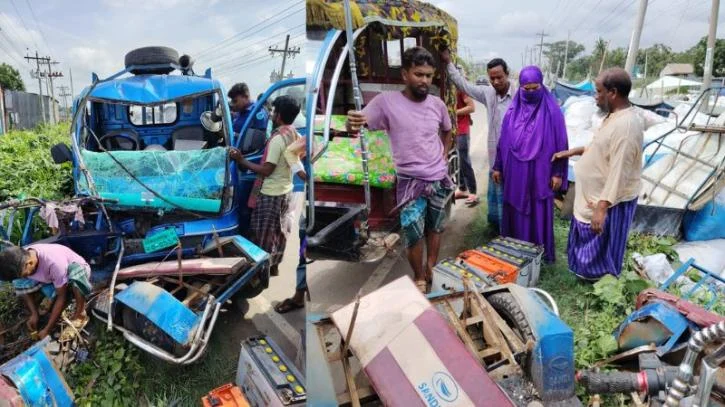 বন্দরে পিকআপের সঙ্গে ইজিবাইকের সংঘর্ষ, আহত ৫