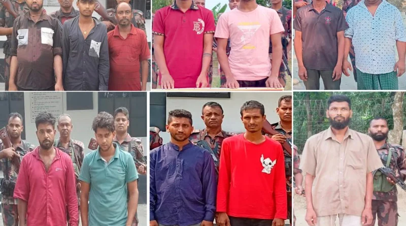 কোন ভাবেই থামানো যাচ্ছেনা ধুড় পাচার,মহেশপুর সীমান্তে নারী-পুরুষ ও শিশুসহ ৫৬ জন আটক