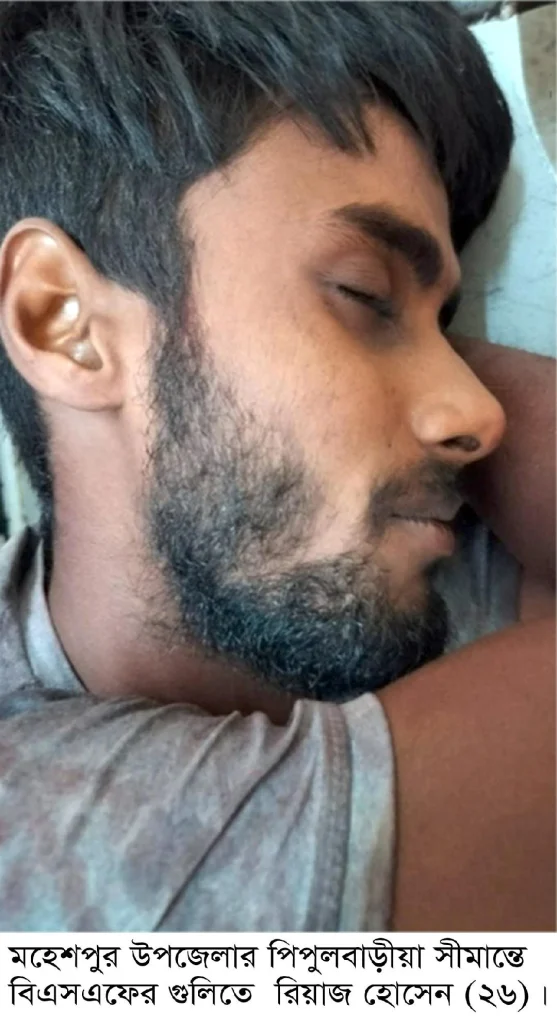 মহেশপুর সীমান্তেÍ বিএসএফের গুলিতে বাংলাদেশি যুবক আহত