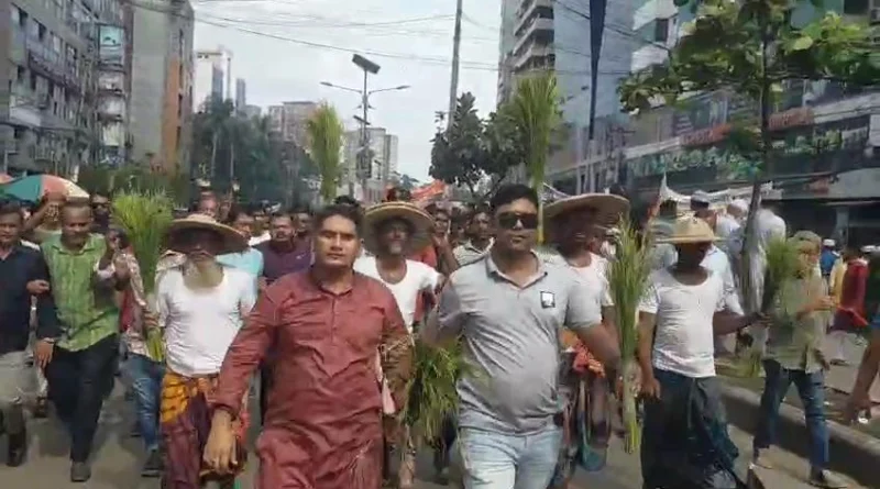 না’গঞ্জ মহানগর কৃষক দলের বিজয় র‌্যালী
