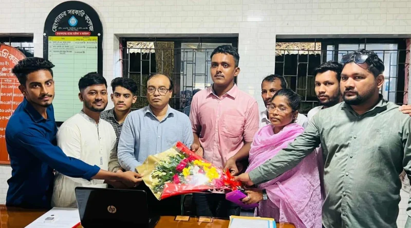 নবগঠিত ছেংগারচর কলেজ ছাত্রদলের আনন্দ মিছিল