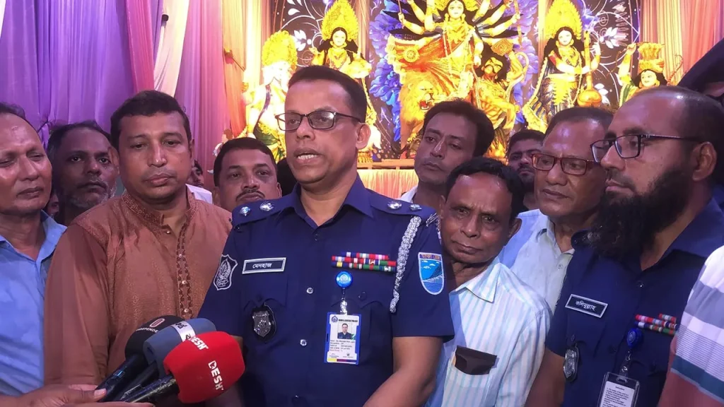 দুর্গাপূজা উপলক্ষে নরসিংদীতে নজিরবিহীন নিরাপত্তা বেষ্টনী গড়ে তোলা হয়েছে : পুলিশ সুপার মেনহাজুল
