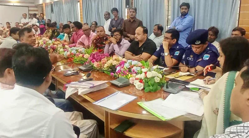 সদর উপজেলায় শারদীয় দুর্গাপূজা উদযাপন উপলক্ষে প্রস্তুতিমূলক সভা