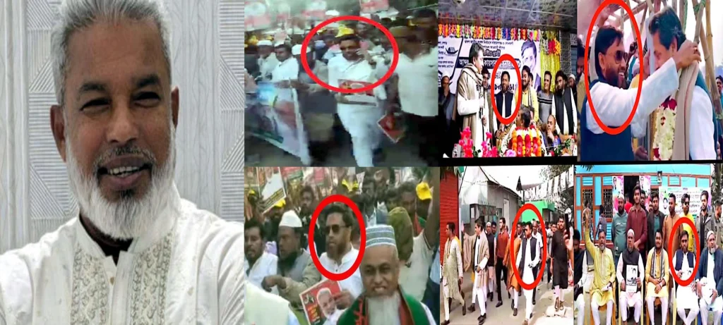 মান্নানের নির্বাচনী প্রচারনায় বৈসম্যবিরোধী হত্যা মামলার আসামী যুবলীগ নেতা খোকন