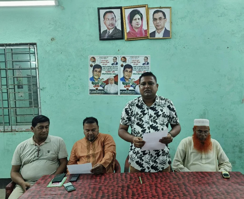 ছাত্রদল কর্মীকে কুপিয়ে জখম করায় বিচারের দাবিতে সংবাদ সম্মেলন