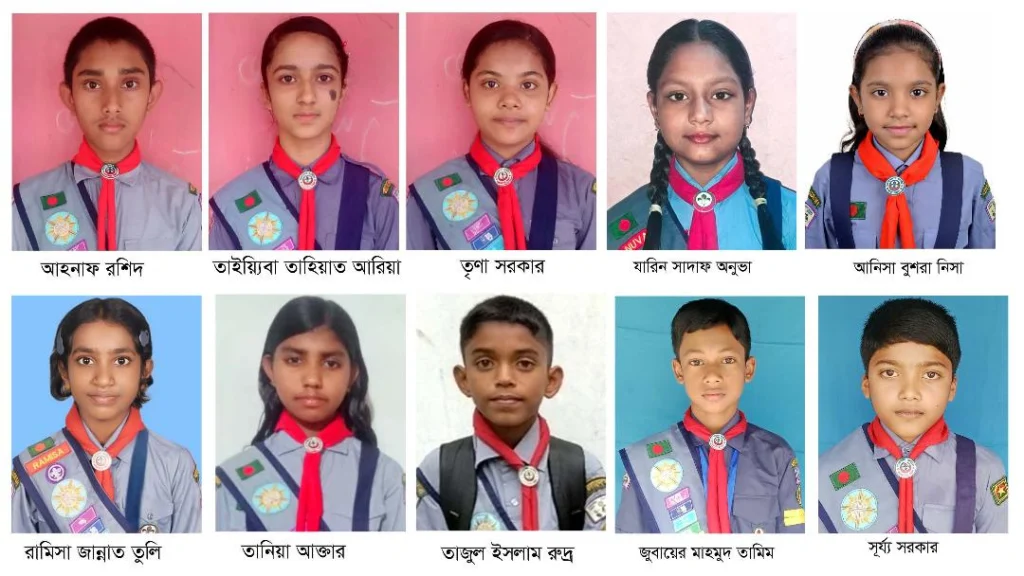 গৌরীপুরে জাতীয় শাপলা কাব অ্যাওয়ার্ড পেলো ১৮জন কাব স্কাউট