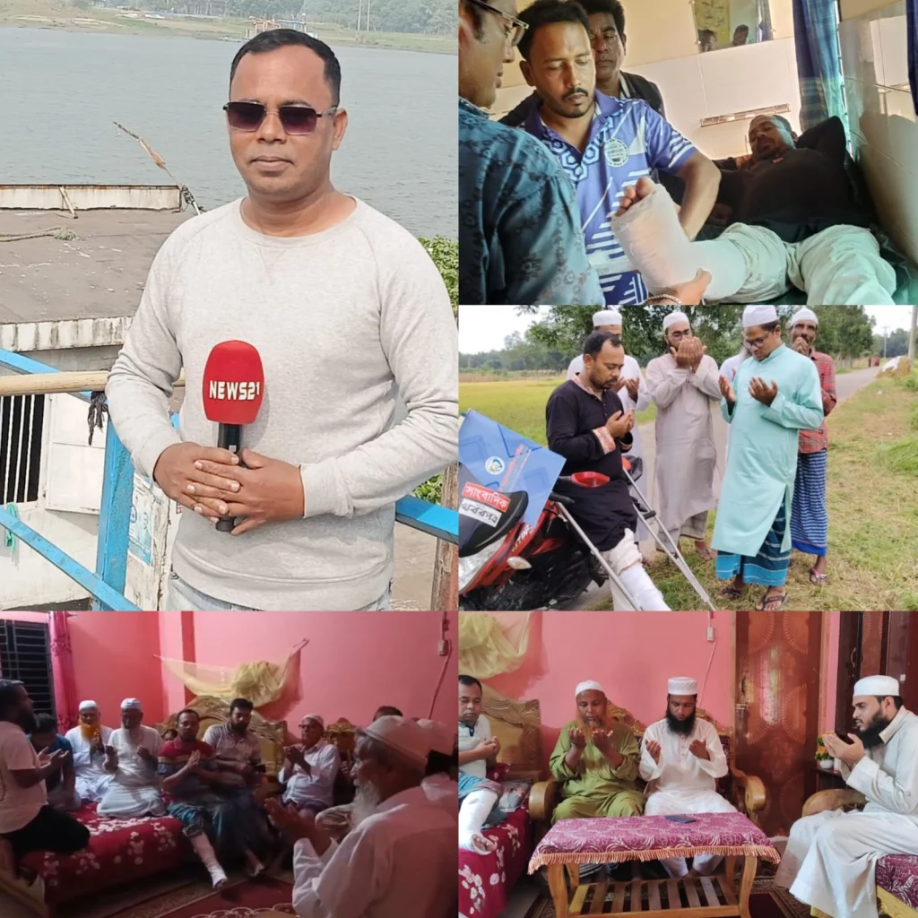 সকলের কাছে দোয়া চেয়েছেন দুর্ঘটনায় আহত সাংবাদিক জাকির হোসেন বাদশা