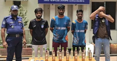 রূপগঞ্জে ইয়াবা-মদসহ তিন মাদক কারবারি গ্রেপ্তার