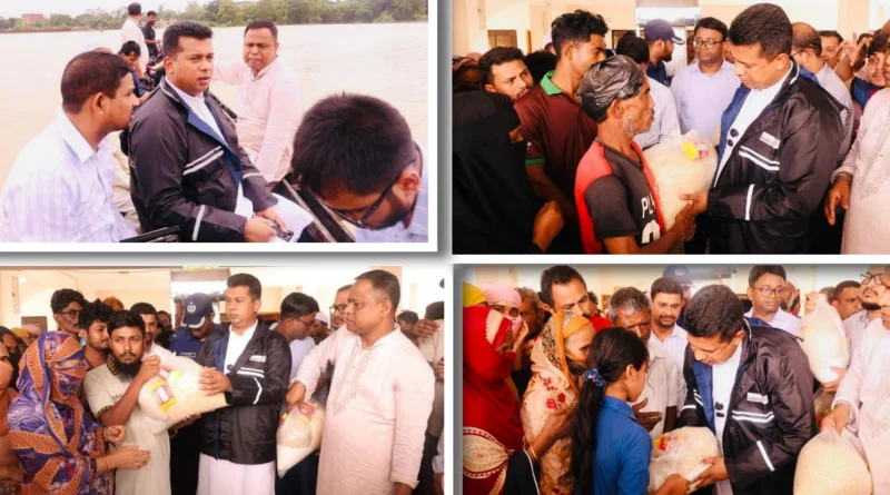 চট্টগ্রামে পানিবন্দী অসহায় দুর্দশা লাঘবে মানুষের দুয়ারে: ডিসি জাহিদ