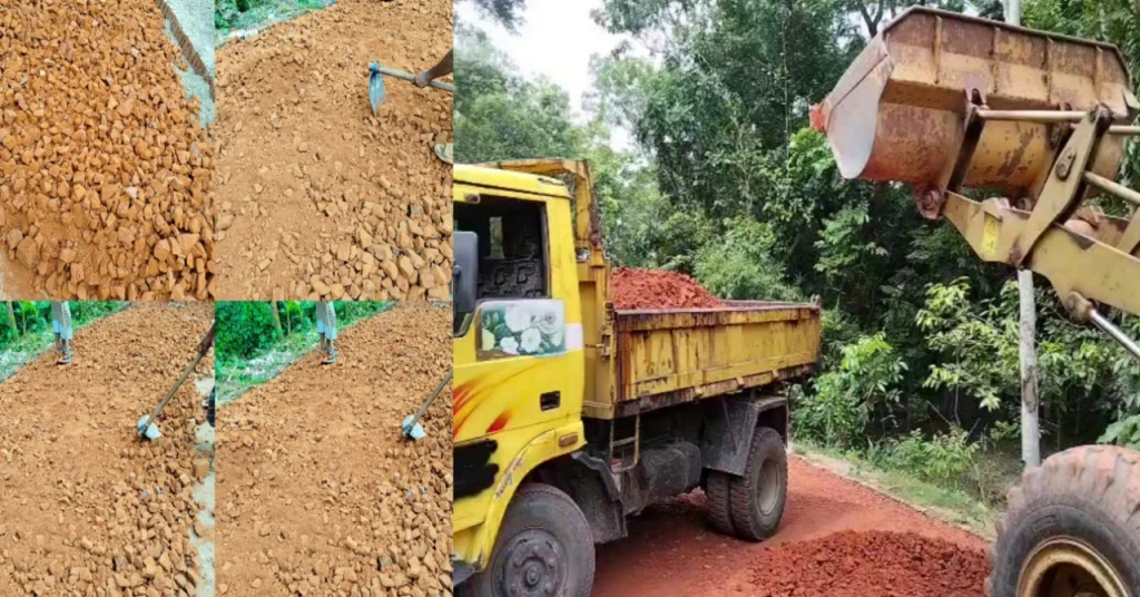 মতলব উত্তরে রাস্তা নির্মাণকাজে নিম্নমানের নির্মাণসামগ্রী অবশেষে অপসারণ !