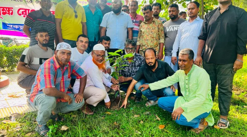 যুবদল নেতাকর্মীদের নিয়ে নাসিক ২৭নং ওয়ার্ডে বৃক্ষরোপণ করলেন: খোরশেদ