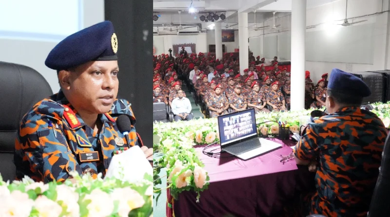 পেশাগত দায়িত্ব পালনে সর্বোচ্চ গুরুত্ব দেওয়ার আহ্বান ফায়ার সার্ভিস মহাপরিচালকের