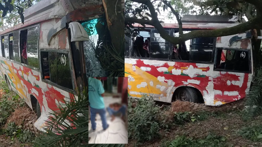 মহেশপুরে ভয়াবহ সড়ক দুর্ঘটনায় লংমার্চের গাড়ি, আহত অনেকে
